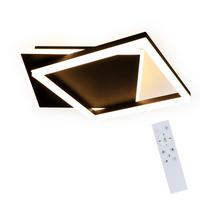 LED-DECKENLEUCHTE Daniela Schwarz Metall 44/40/6 cm - Schwarz, Metall (44/40/6cm) - ZMH