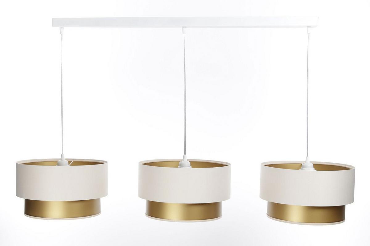 HÄNGELEUCHTE Gold 30/88 cm - Beige, Kunststoff (30/2.6/88cm) - ONZENO