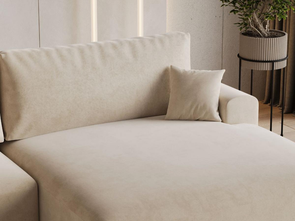 ECKSOFA Serene Beige Rechts - Beige, Holz/Textil (145/259cm) - Graingold