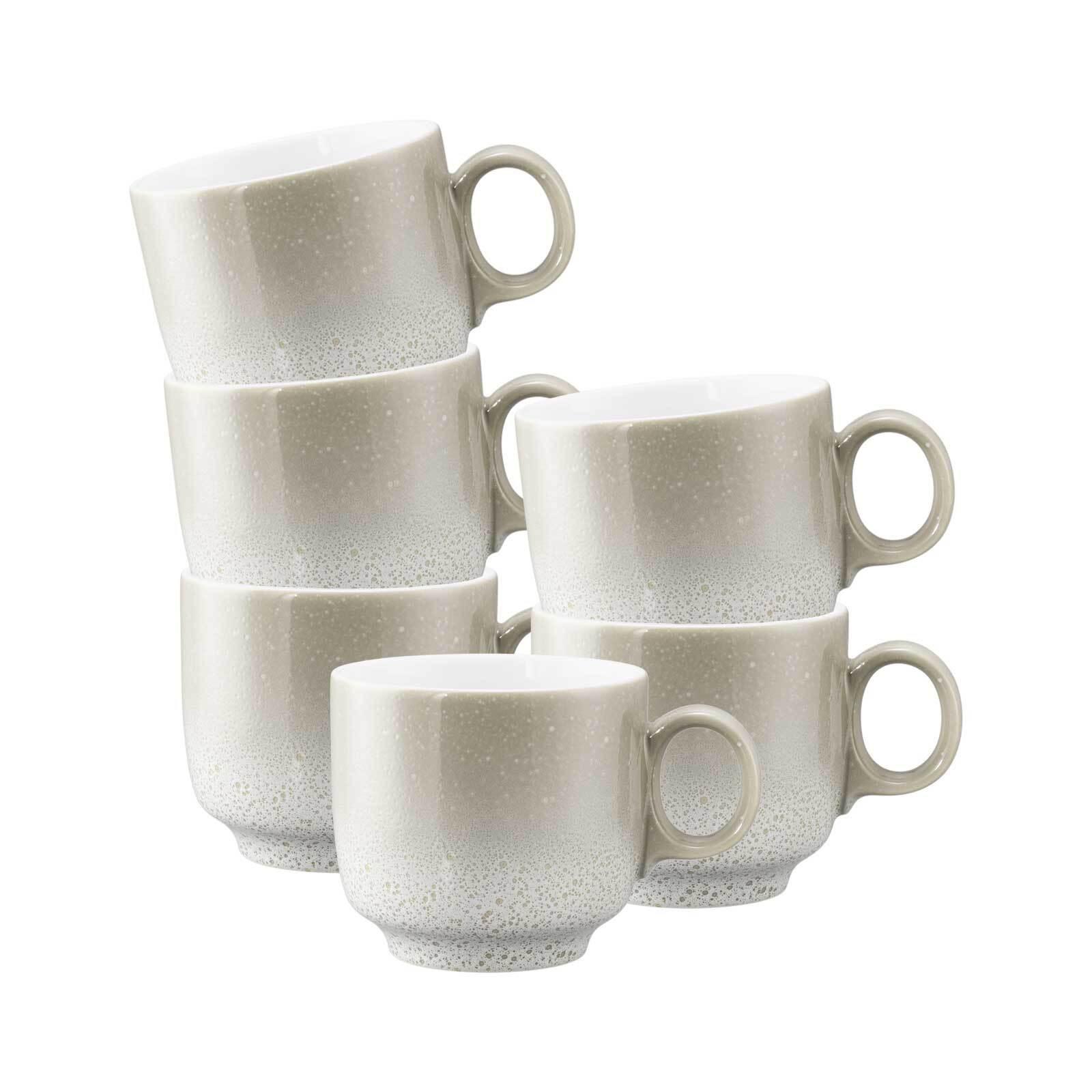 CAPPUCCINOTASSEN Sento Home Aura cream 300 ml 6er Set - Creme, Keramik (0.3L) - Seltmann Weiden