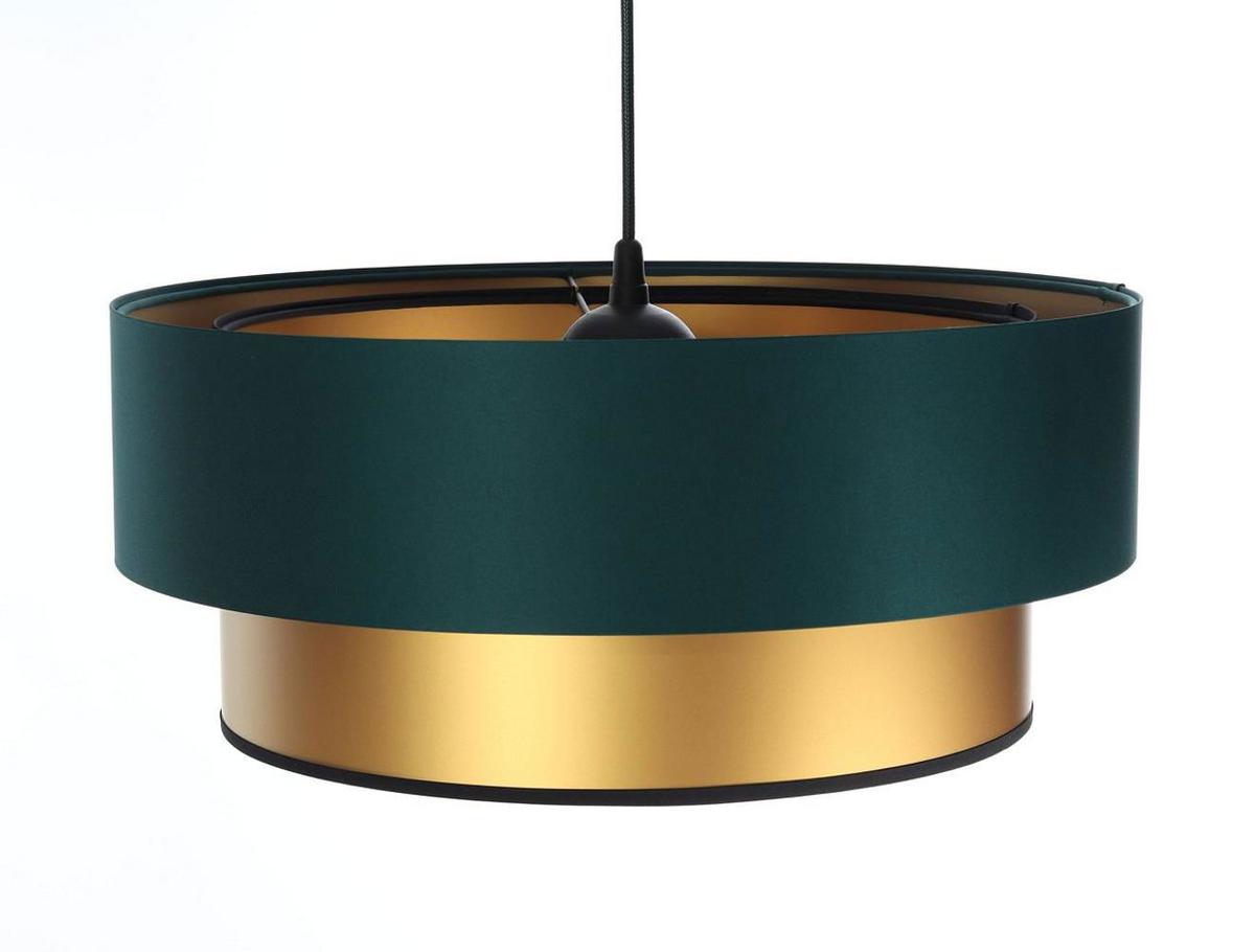 HÄNGELEUCHTE Grün 60/20 cm - Goldfarben/Grün, Kunststoff (60/1/20cm) - ONZENO