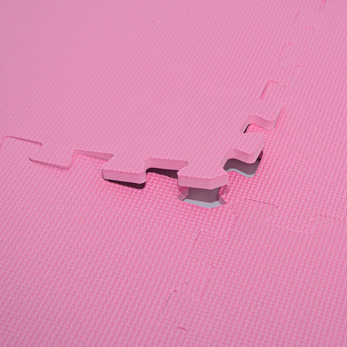 SPIELMATTE ab Null - 180/90/1 cm Puzzlematte Pink - Multicolor, Kunststoff (30/30cm) - Littletom
