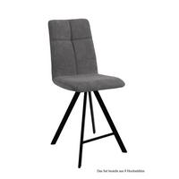 THEKENSTUHL drehbar (8er-Set) Drucill 47x109x60 Schwarz/Grau - Schwarz/Grau, Kunststoff (60/109/47cm) - 58aufmkessel