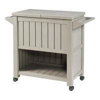 OUTDOOR-SERVIERWAGEN Arsita - Beige, Kunststoff (102/87/47cm) - casa.pro