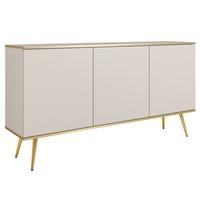SIDEBOARD VENEZIA 160/85/39cm 3 Türen Beige - Beige, Holzwerkstoff (160/85/39cm) - MASSENO