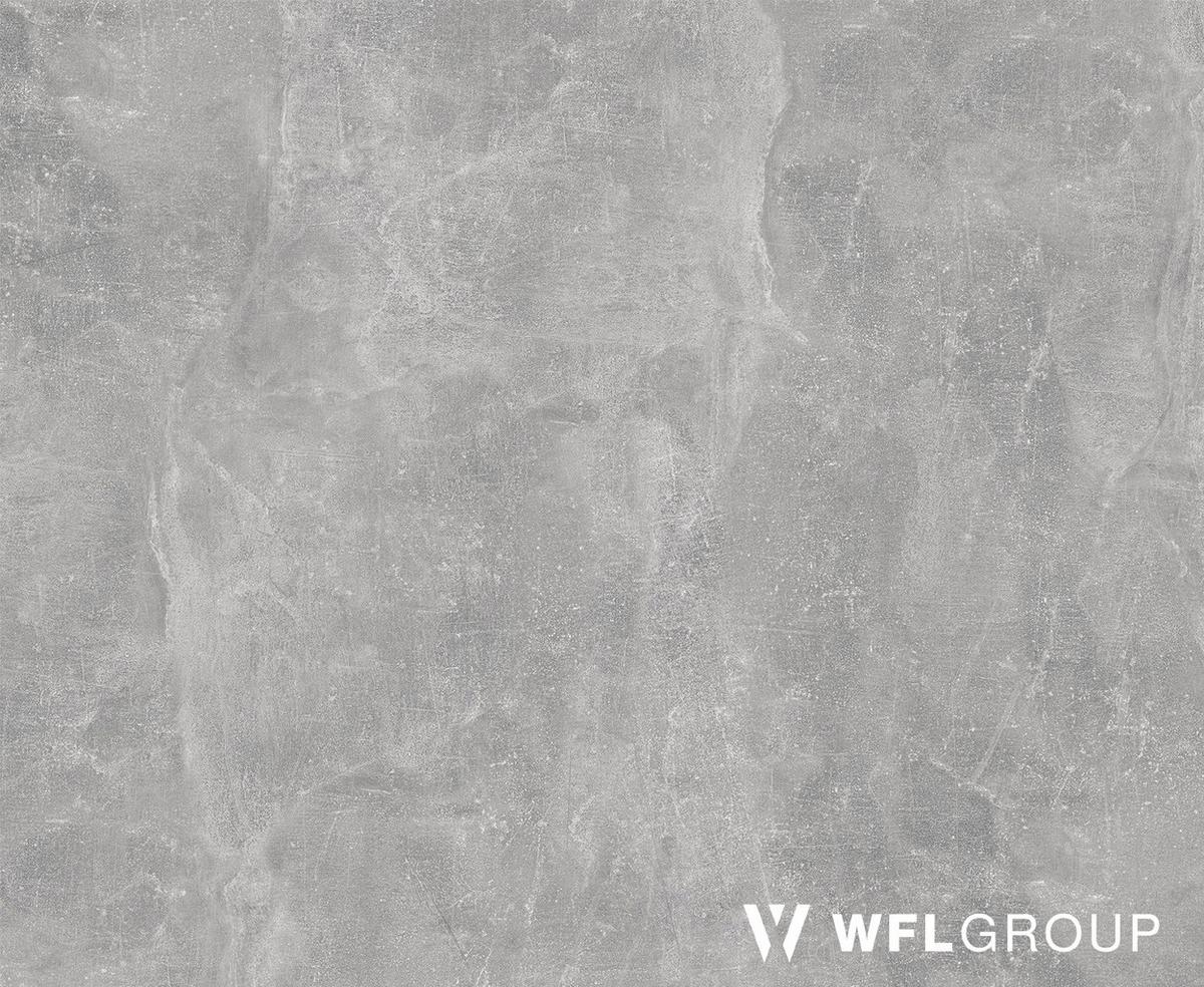 ESSTISCH Twixy XXL groß rund oval ausziehbar, Beton Grau 100-300/100/76 cm - Hellgrau/Weiß, Holz/Holzwerkstoff (100/300/76cm) - WFL GROUP
