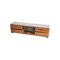 LOWBOARD YOSHA Holz - Zwetschgeholzfarben, Holz (200/52/45cm) - KAWOLA