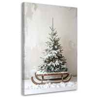 LEINWANDBILD Weihnachten 40x60cm - Grau, Textil (40/60cm) - Feeby