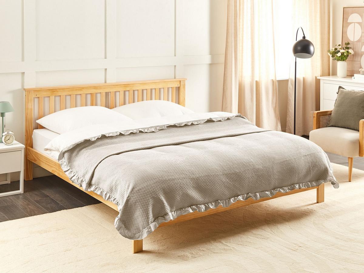 DECKE Beige 200 x 220 cm Hatton - Beige, Textil (200/220cm) - Beliani