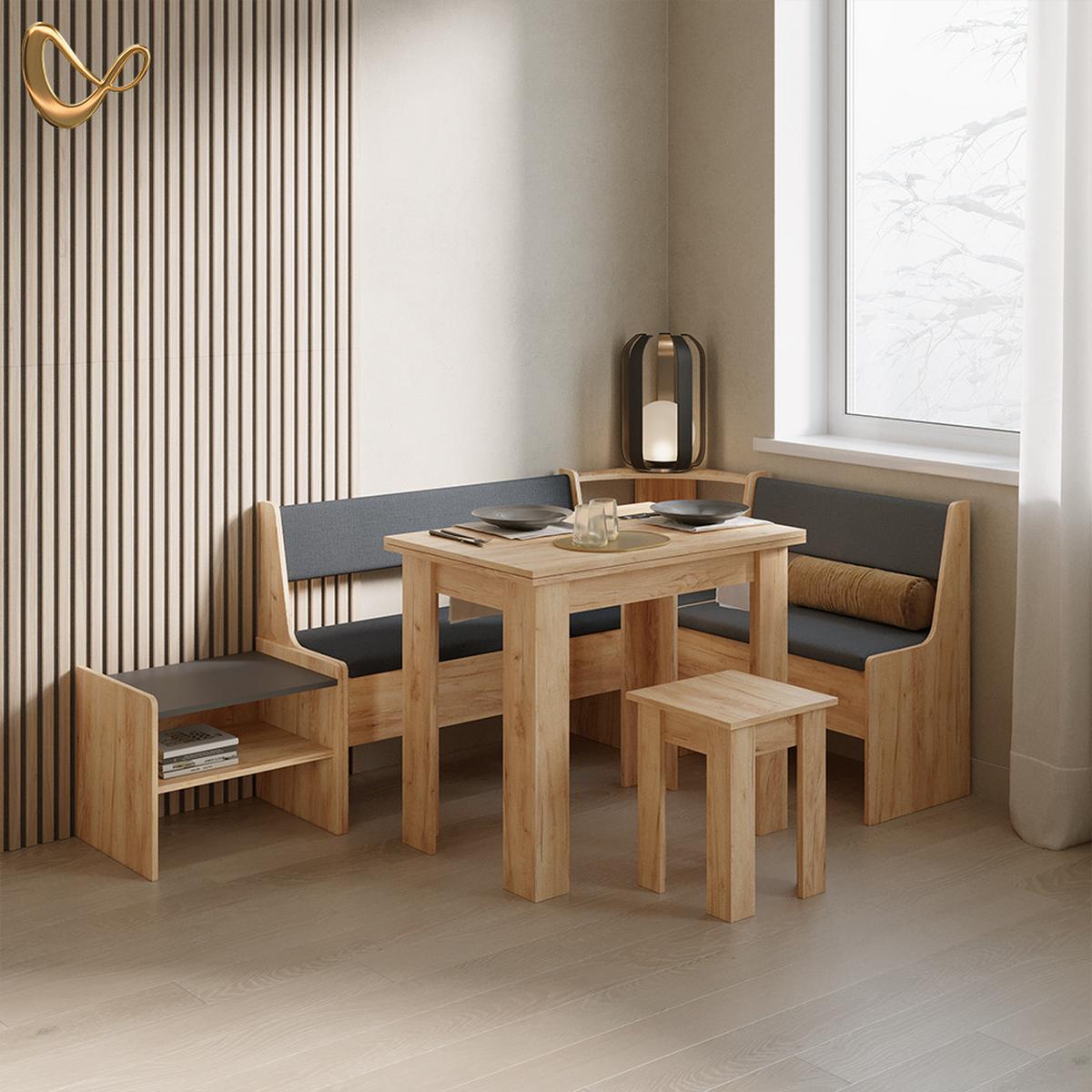 ESSZIMMER-ECKBANK Tiberio Sandeiche 41.5 x 76.6 cm - Sonoma Eiche, Holzwerkstoff (41.5/76.6cm) - Livinity®