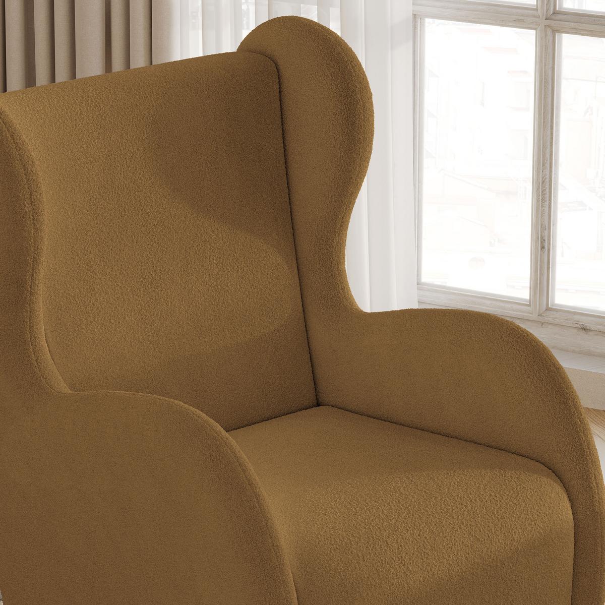 SESSEL MASTI Polstersessel Loungesessel ergonomisch, Gelb - Gelb, Holzwerkstoff/Kunststoff (74/100/86cm) - MASSENO