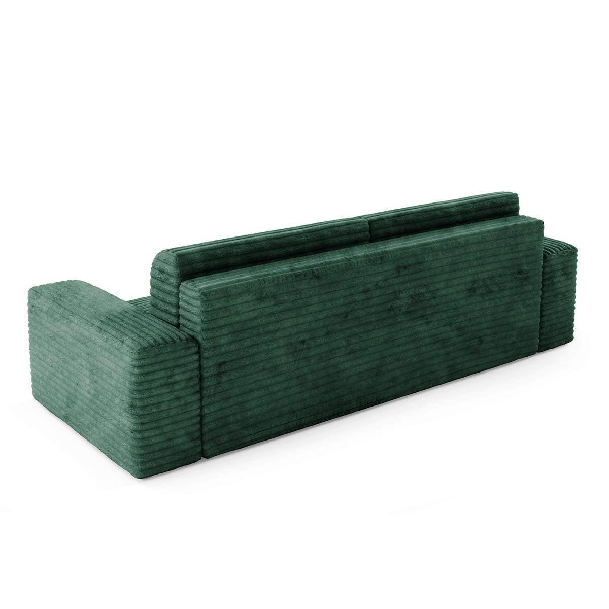 SOFA Fabio 3 Sitzplätze Grün - Grün, Holz (260/82/102cm) - Petits-meubles