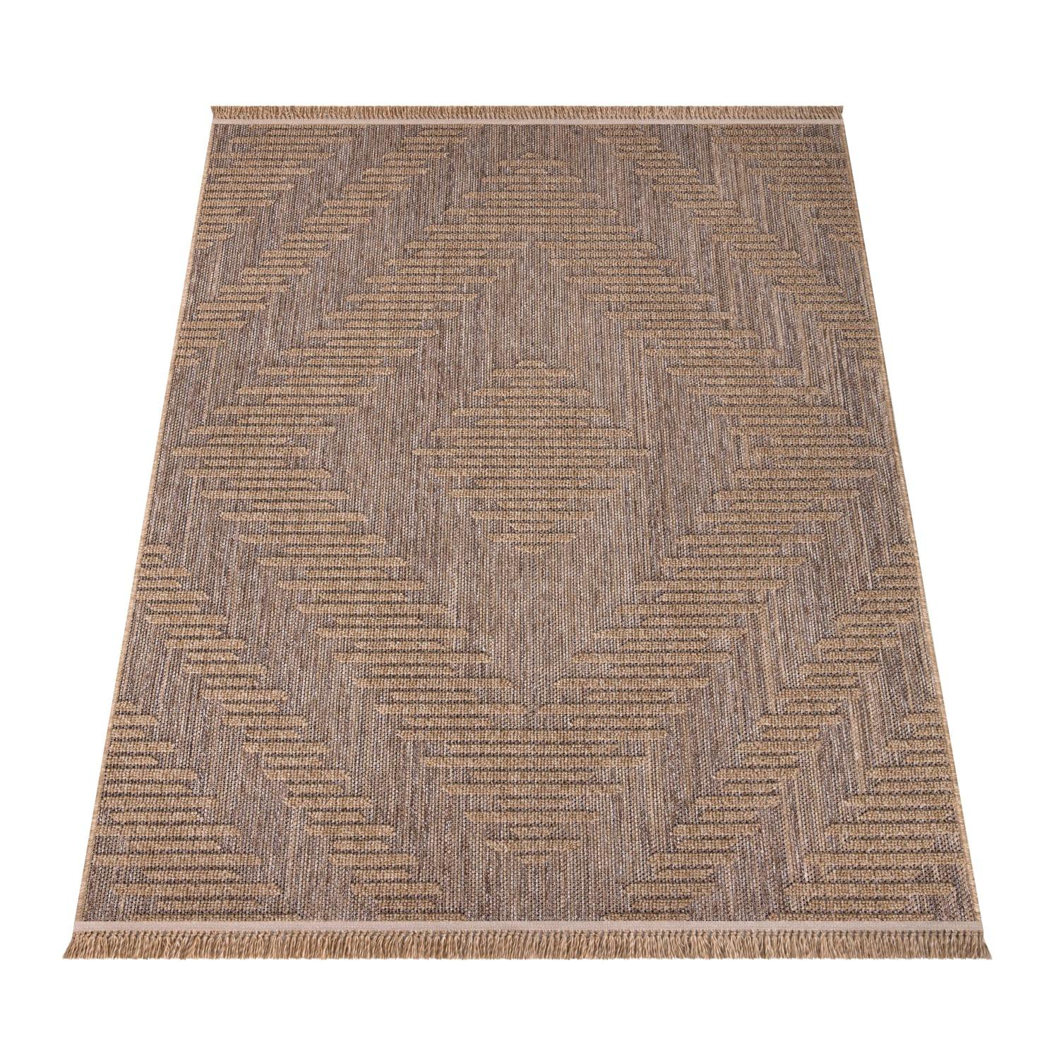 OUTDOORTEPPICH, in Naturoptik, Florhöhe 7 mm, Beige, 160 x 220 cm - Beige, Textil (220/160cm) - KADIMA DESIGN