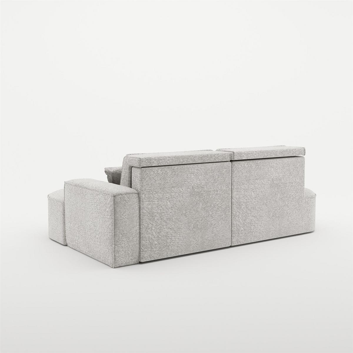 ECKSOFA Venedig Mit Schlaffunktion - Hellgrau, Holzwerkstoff/Textil (278/179cm) - Fun Möbel