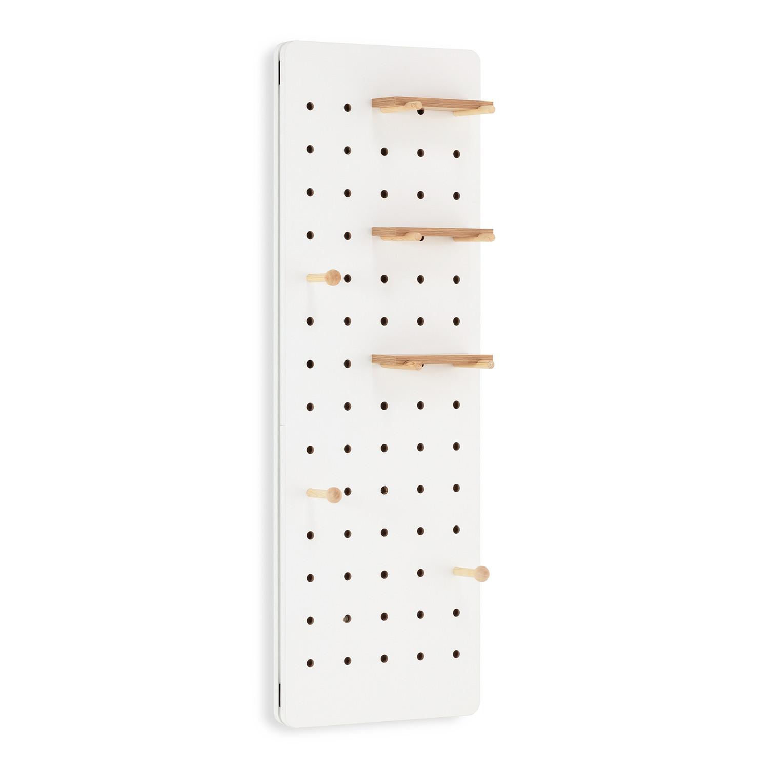 GARDEROBEN mit Spiegel Verona Weiß - Weiß, Holzwerkstoff (40/120/4cm) - VS Venta-stock