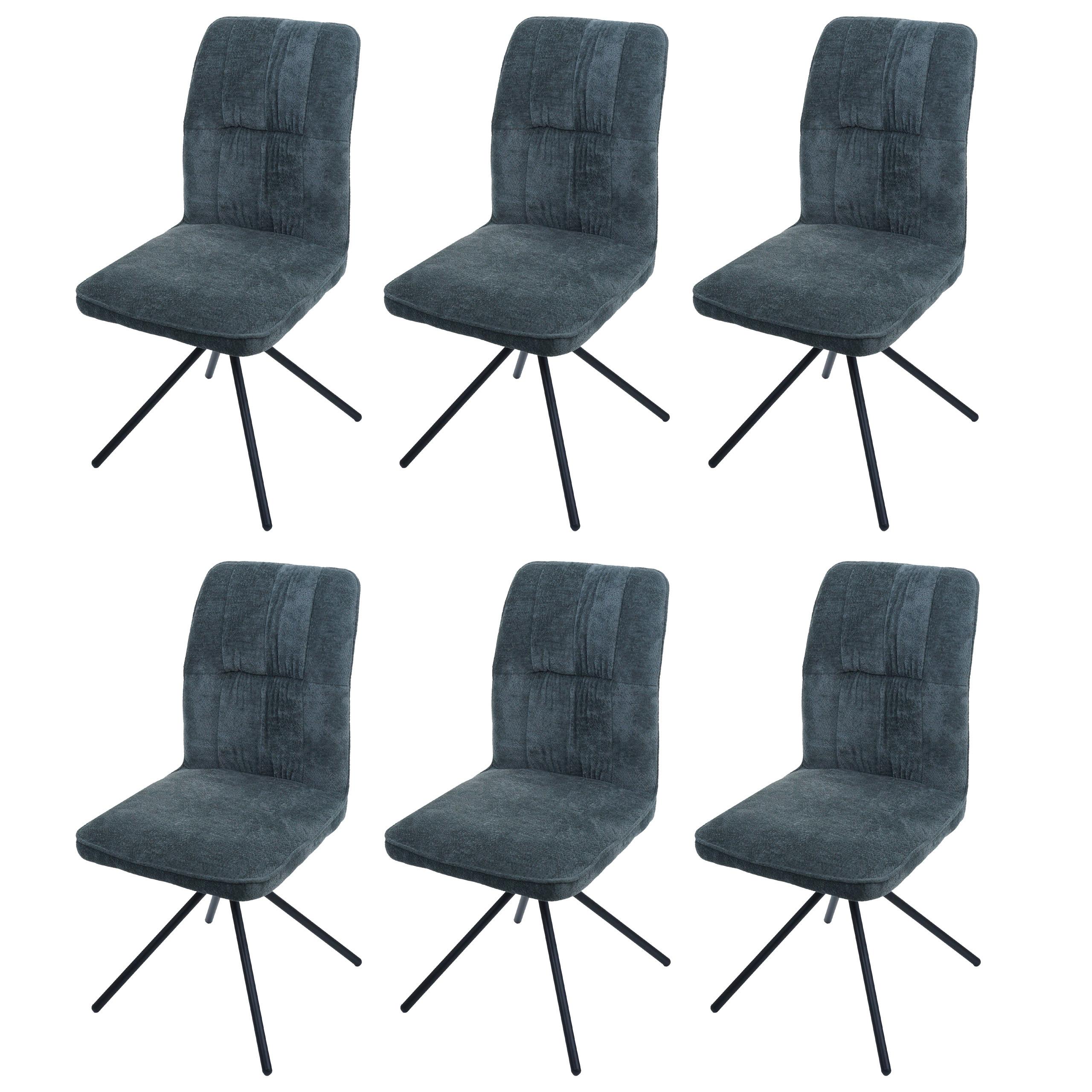 ESSZIMMERSTUHL Blau - Blau, Textil (47/95/50cm) - MCW