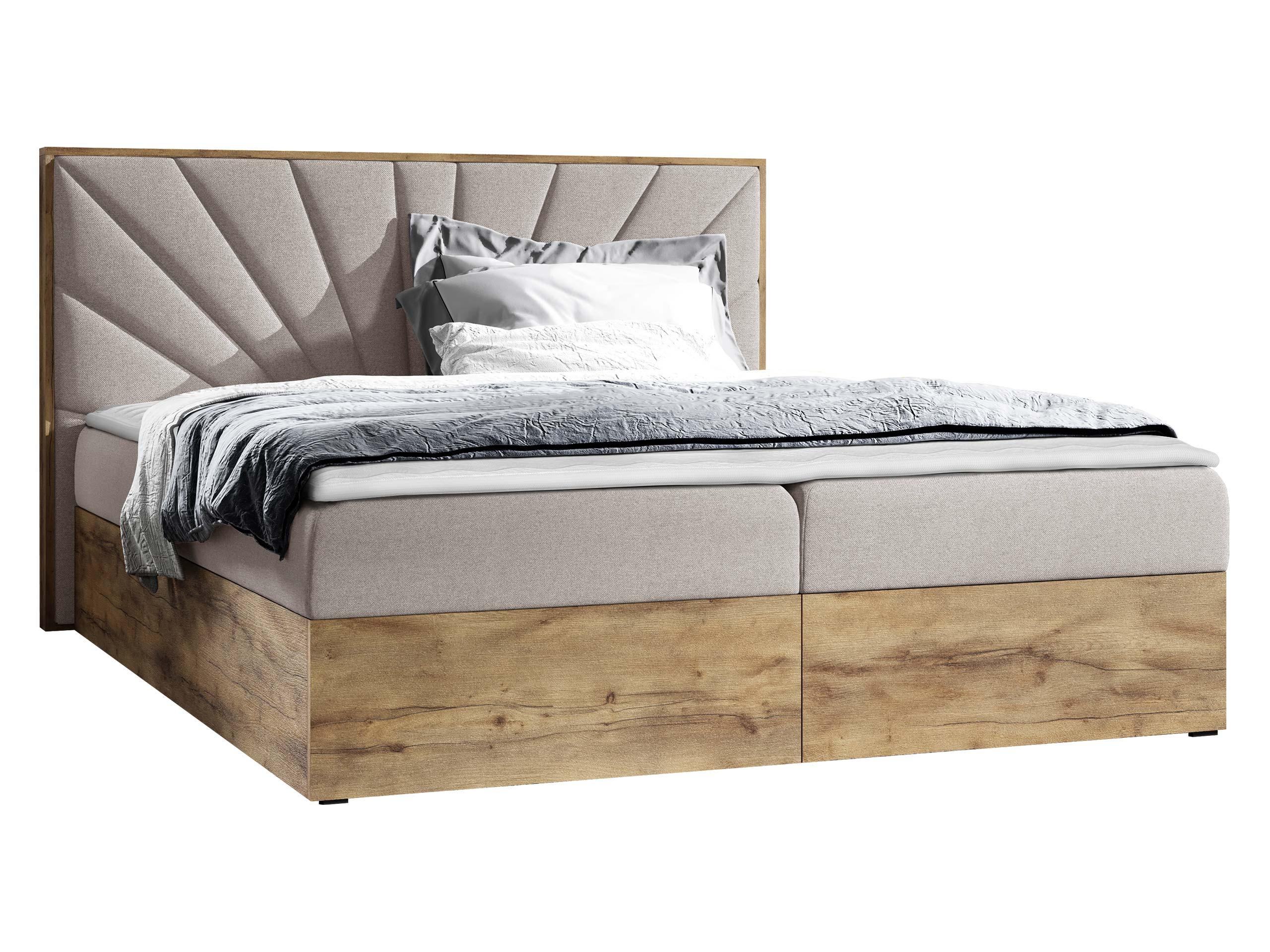 BOXBETT Wood 7 - H3 - Naturfarben, Holz/Textil (140/200cm) - MIRJAN24