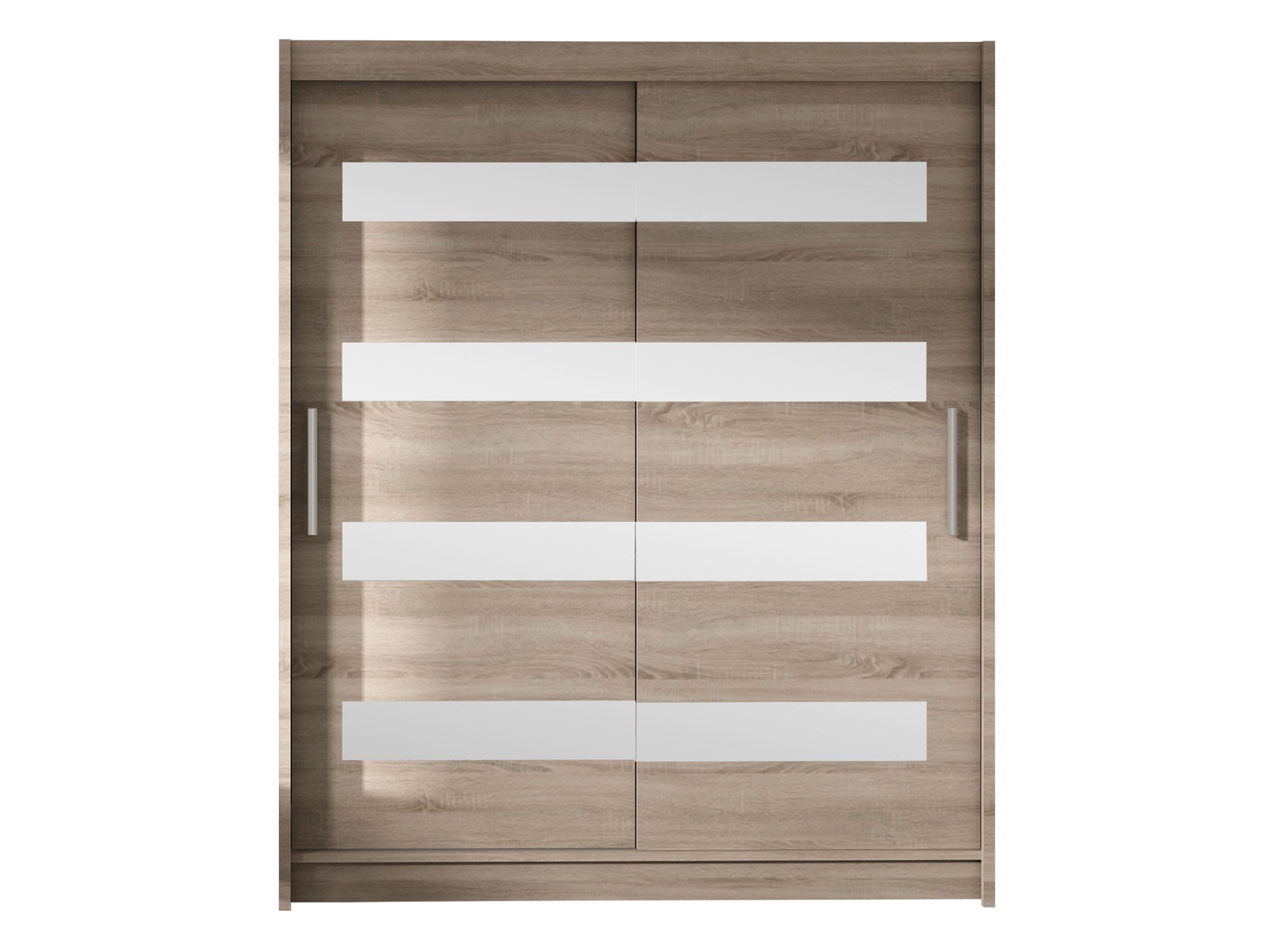 SCHWEBETÜRENSCHRANK Westa XIII - Silberfarben/Trüffeleichefarben, Holzwerkstoff/Metall (150/200/58cm) - MIRJAN24