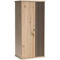DREHTÜRENSCHRANK Caya mit zwei Türen, eiche Artisan - Eiche Artisan, Holzwerkstoff (86/191/58cm) - Beautysofa