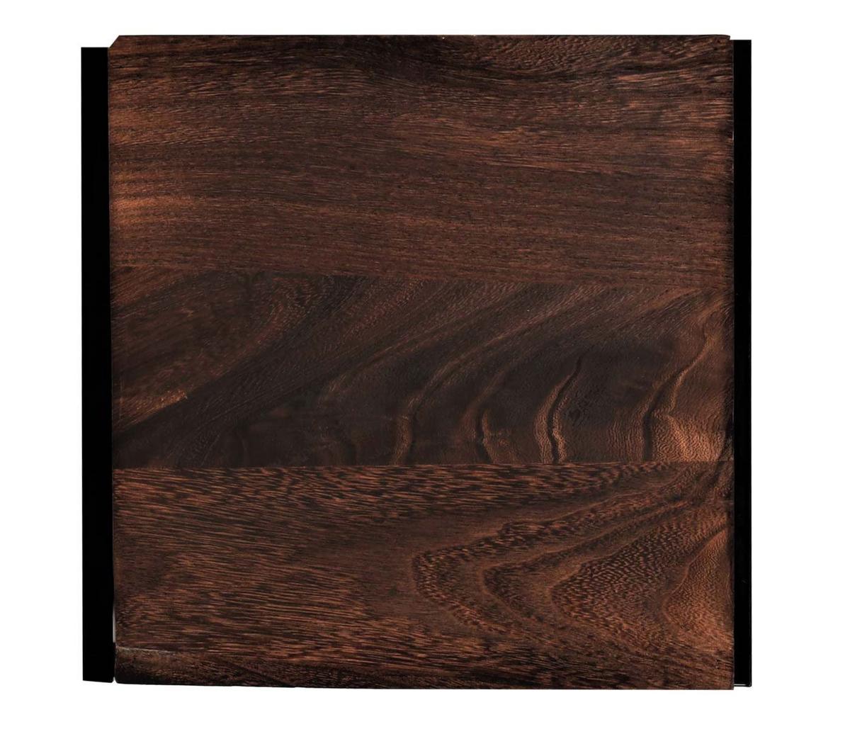 BLUMENTISCH quadratisch Dunkelbraun - Dunkelbraun, Holzwerkstoff (32/30/82cm) - MCW