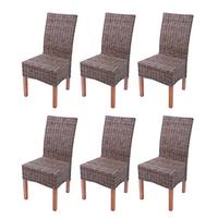 ESSZIMMERSTUHL Braun 6er-Set - Braun, Holz (46/97/50cm) - MCW