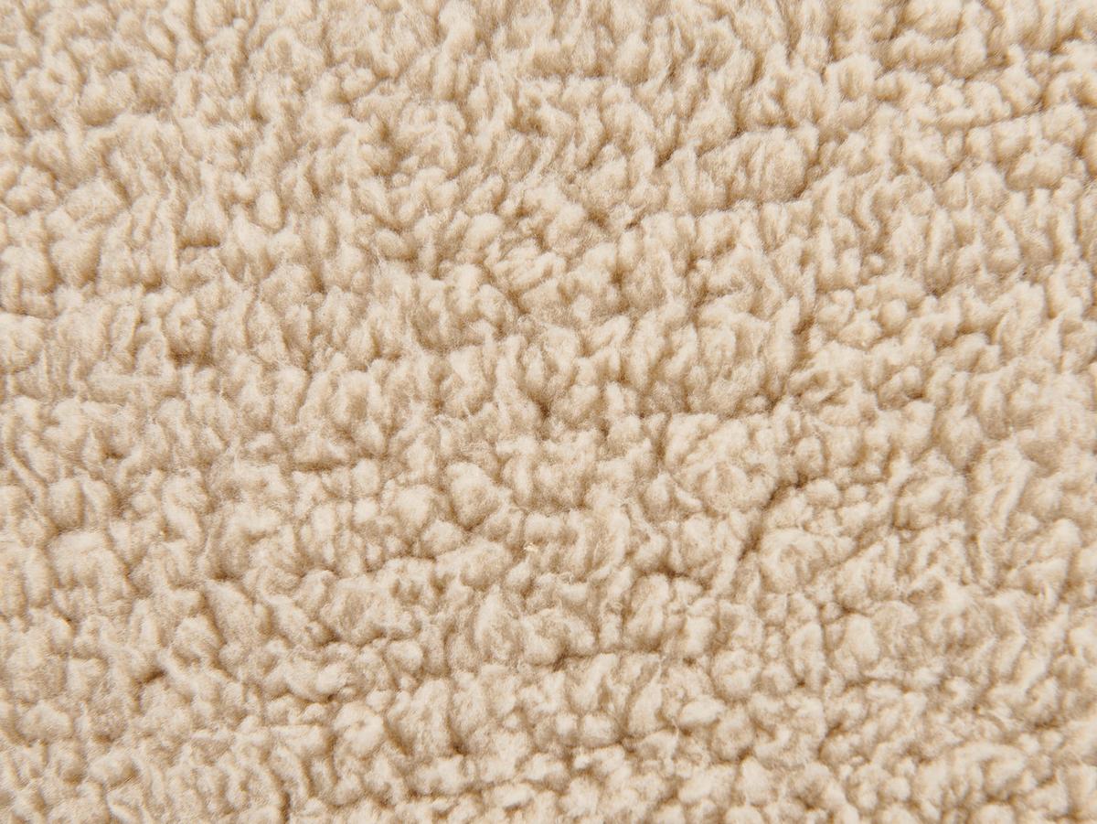 POUF Hellbraun Alipur - Hellbraun, Textil (40/40/40cm) - Beliani