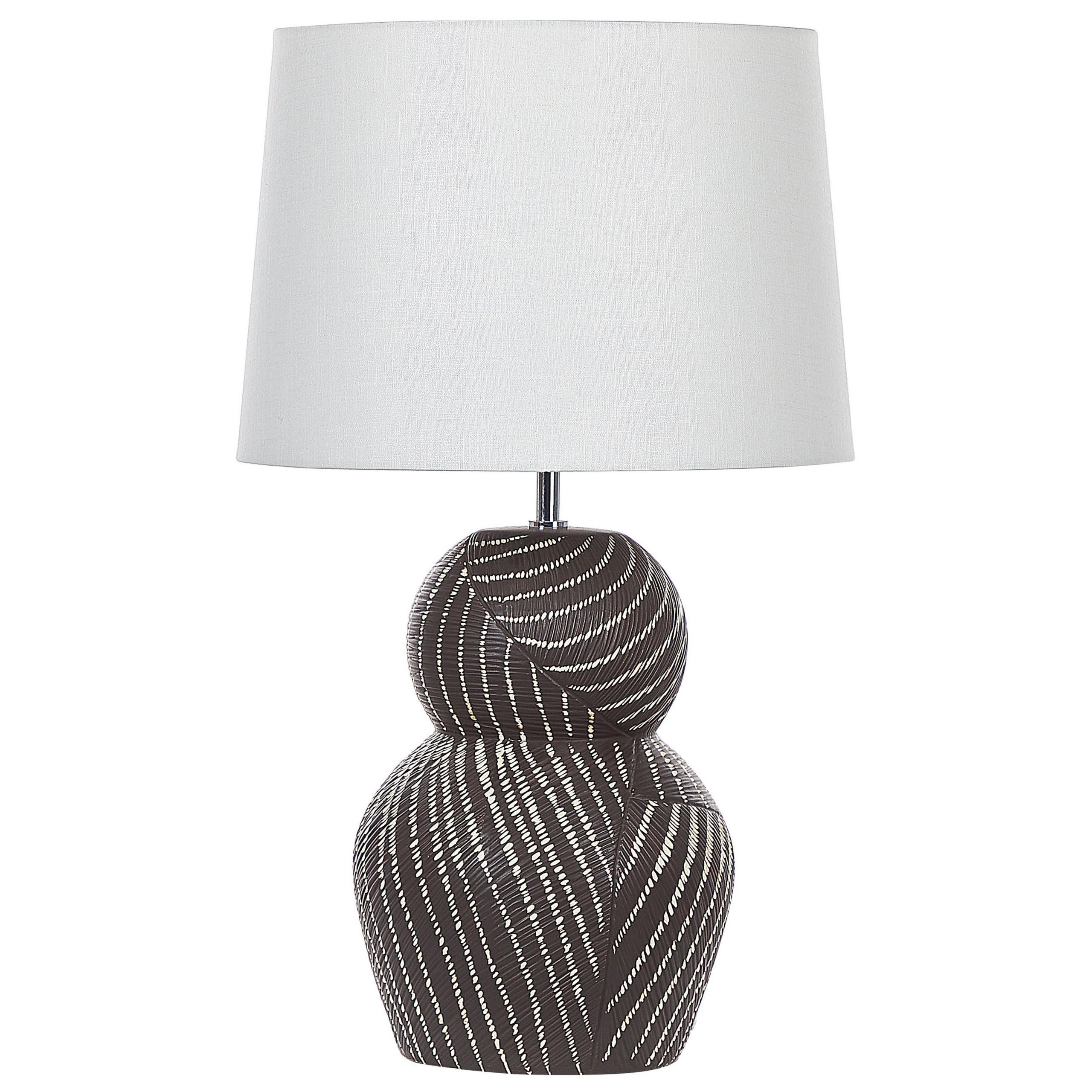 TISCHLAMPE Guapore 38/38/63 cm - Schwarz, Keramik (38/38/63cm) - Beliani