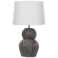 TISCHLAMPE Guapore 38/38/63 cm - Schwarz, Keramik (38/38/63cm) - Beliani