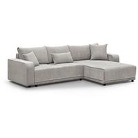 ECKSCHLAFSOFA Primo L beige - Beige/Schwarz, Textil (290/185cm) - Beautysofa