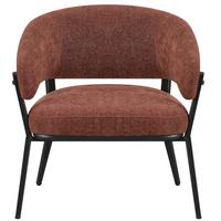 LOUNGESESSEL Symbled Kupferbraun - Schwarz/Kupferfarben, Textil/Metall (71.5/80/75.5cm) - Selsey