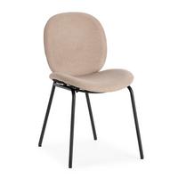ESSZIMMERSTUHL Cori Beige 45/58/47 cm 2er-Set - Beige, Textil (58/47/45cm) - Calicosy