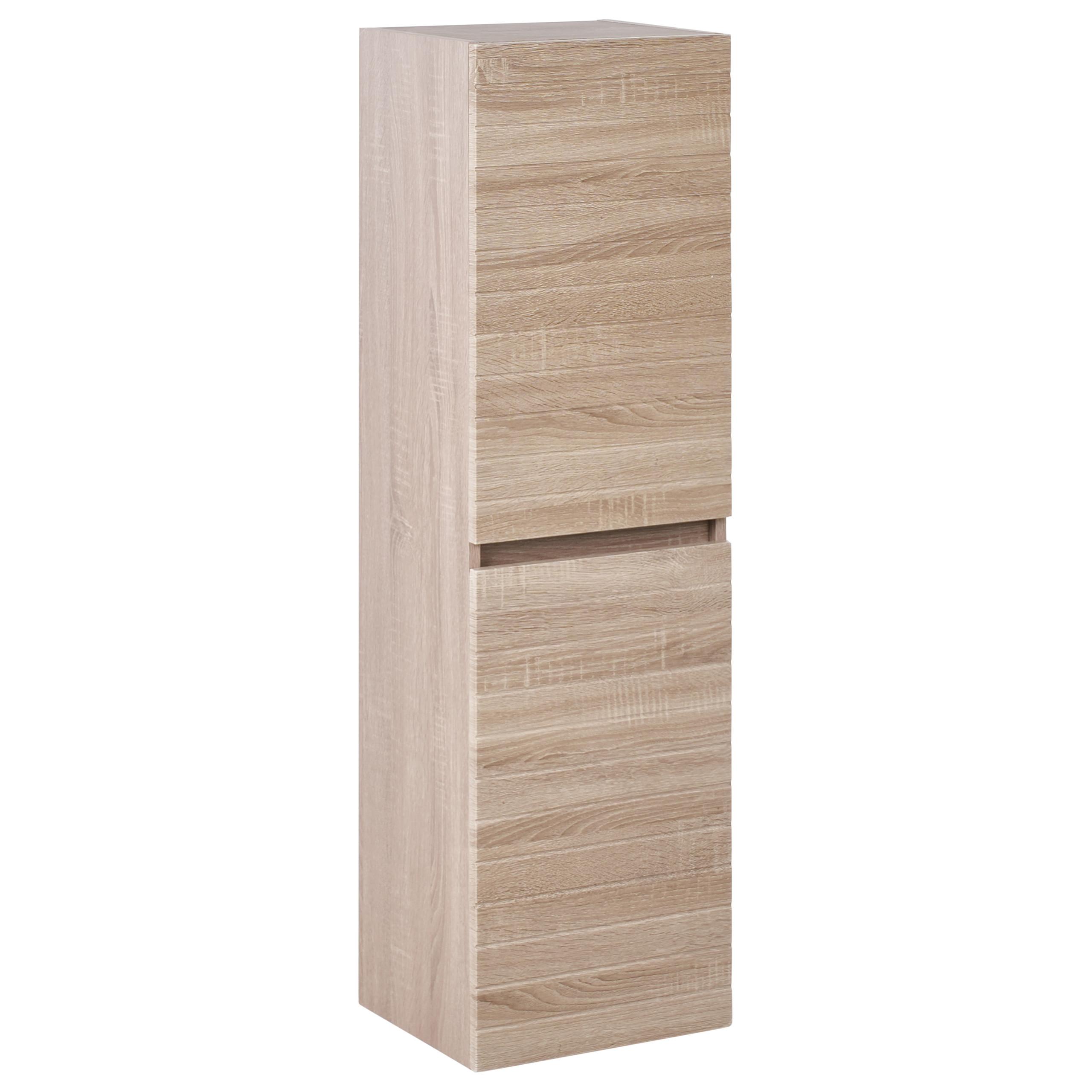 BAD-WANDSCHRANK 35 cm Hellbraun Urucu - Hellbraun/Braun, Holzwerkstoff (35/120/30cm) - Beliani