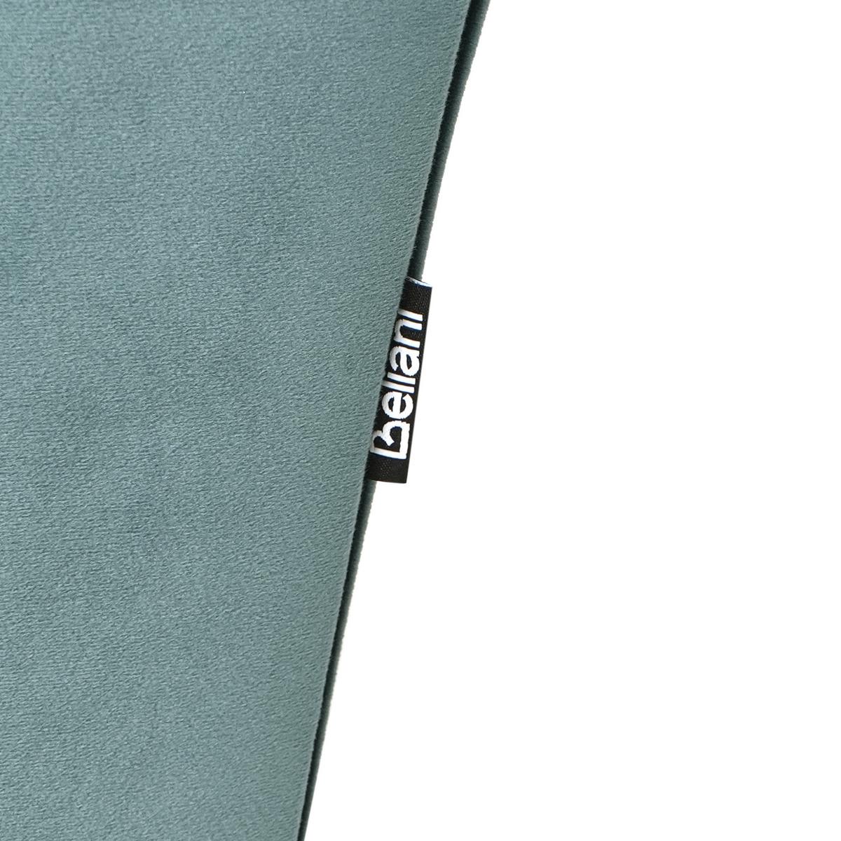 CHAISELONGUE Samtstoff Blaugrün Nantilly - Blau/Jadegrün, Textil (175/76/69cm) - Beliani