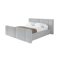 POLSTERBETT mit Bettkasten, Fußteil und Lattenrost, Bett mit Matratze H3/H4 - RIVO-Z 180x200 Grau - Anthrazit, Holzwerkstoff/Textil (180/200cm) - ALTDECOR