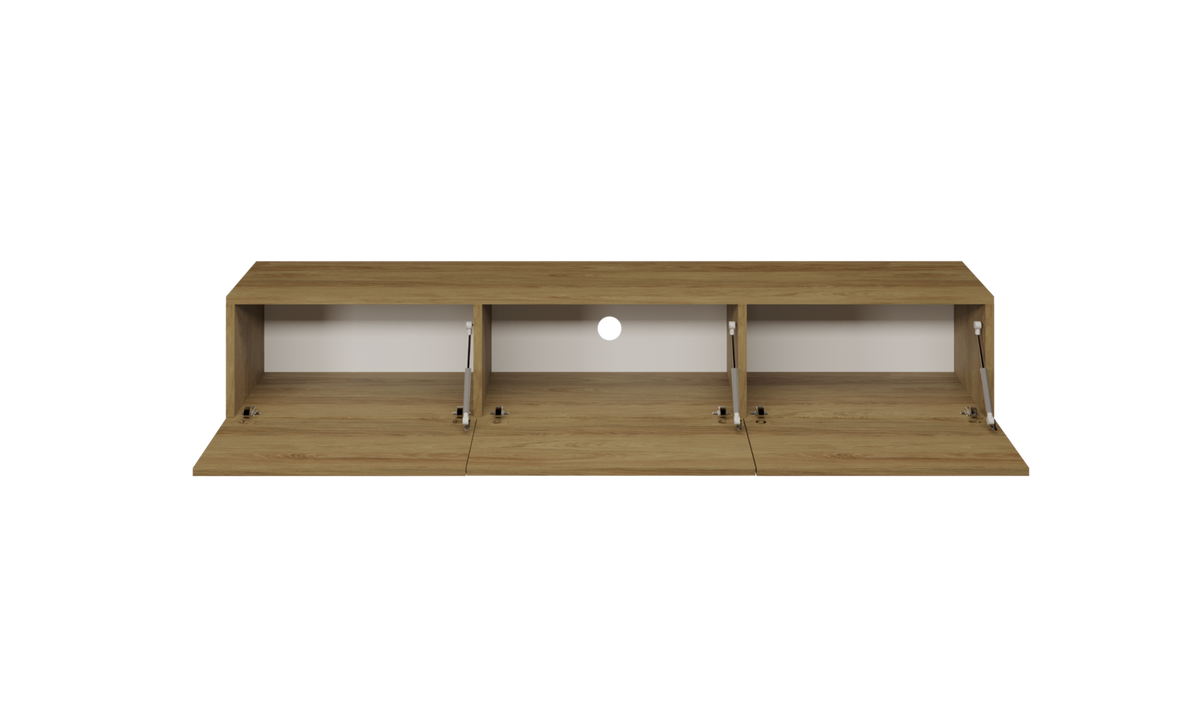 LOWBOARD Dallas - Ahornfarben, Holzwerkstoff (180/30/35cm) - RAUMHIRSCH FURNITURE