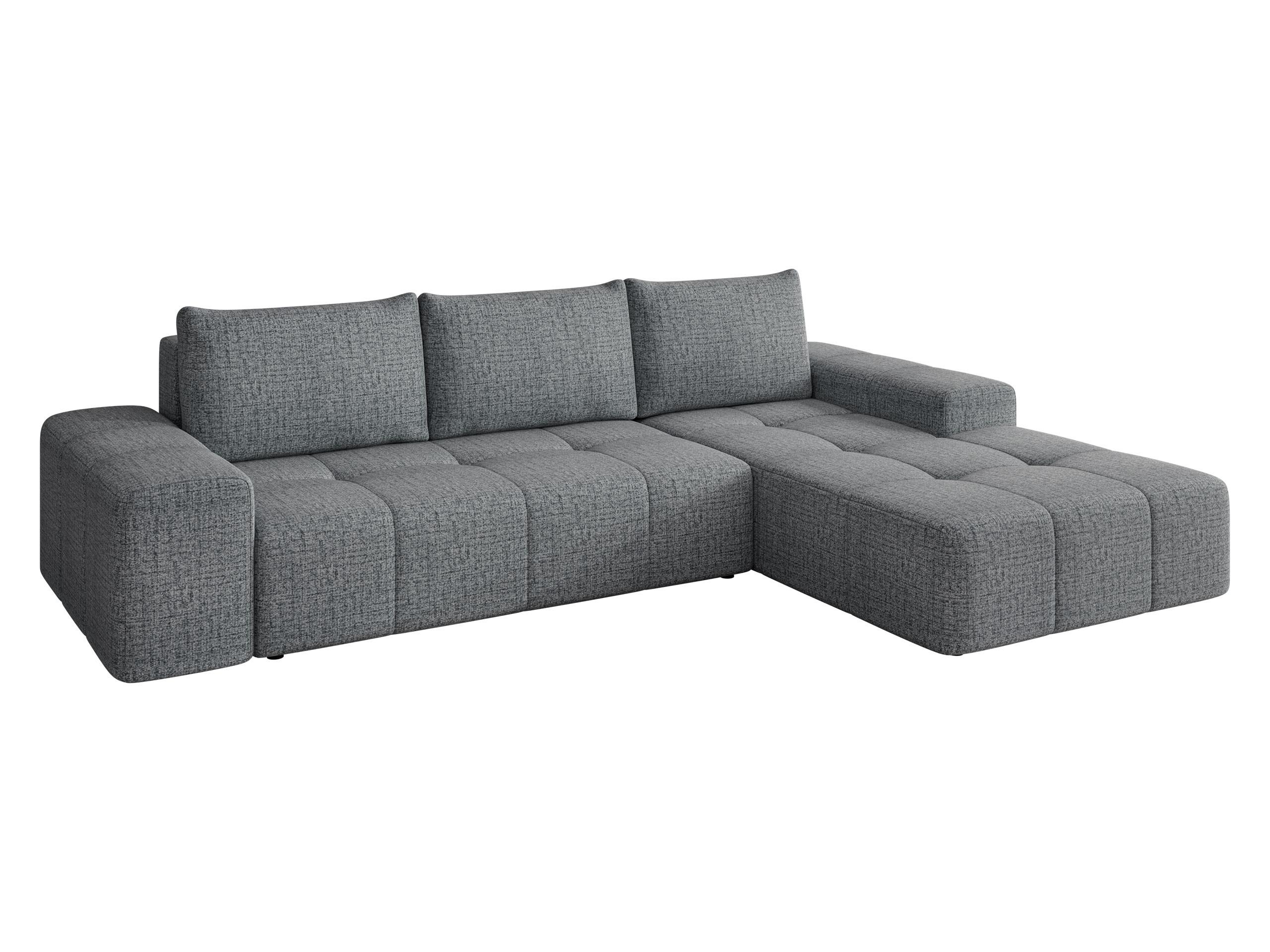 ECKSCHLAFSOFA Tonseo L, Seite: Rechts - Schwarz/Grau, Holz/Kunststoff (275/173cm) - MIRJAN24