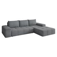 ECKSCHLAFSOFA Tonseo L, Seite: Rechts - Schwarz/Grau, Holz/Kunststoff (275/173cm) - MIRJAN24