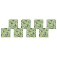 GARTENSTUHLKISSEN 8er-Set Hellgrün 46/46 cm Sassari - Beige/Hellgrün, Textil (46/5/46cm) - Beliani