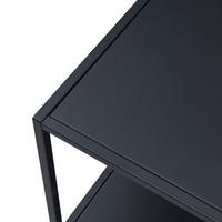 BEISTELLTISCH Kumlinge - Schwarz, Metall (45/45/47cm) - [en.casa]