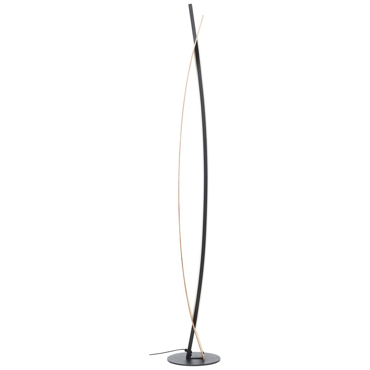 STEHLAMPE Visby G70900/76 - Schwarz, Metall (18/18/120cm) - Brilliant