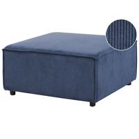OTTOMANE Blau Ardal - Blau/Schwarz, Textil (86/45/86cm) - Beliani