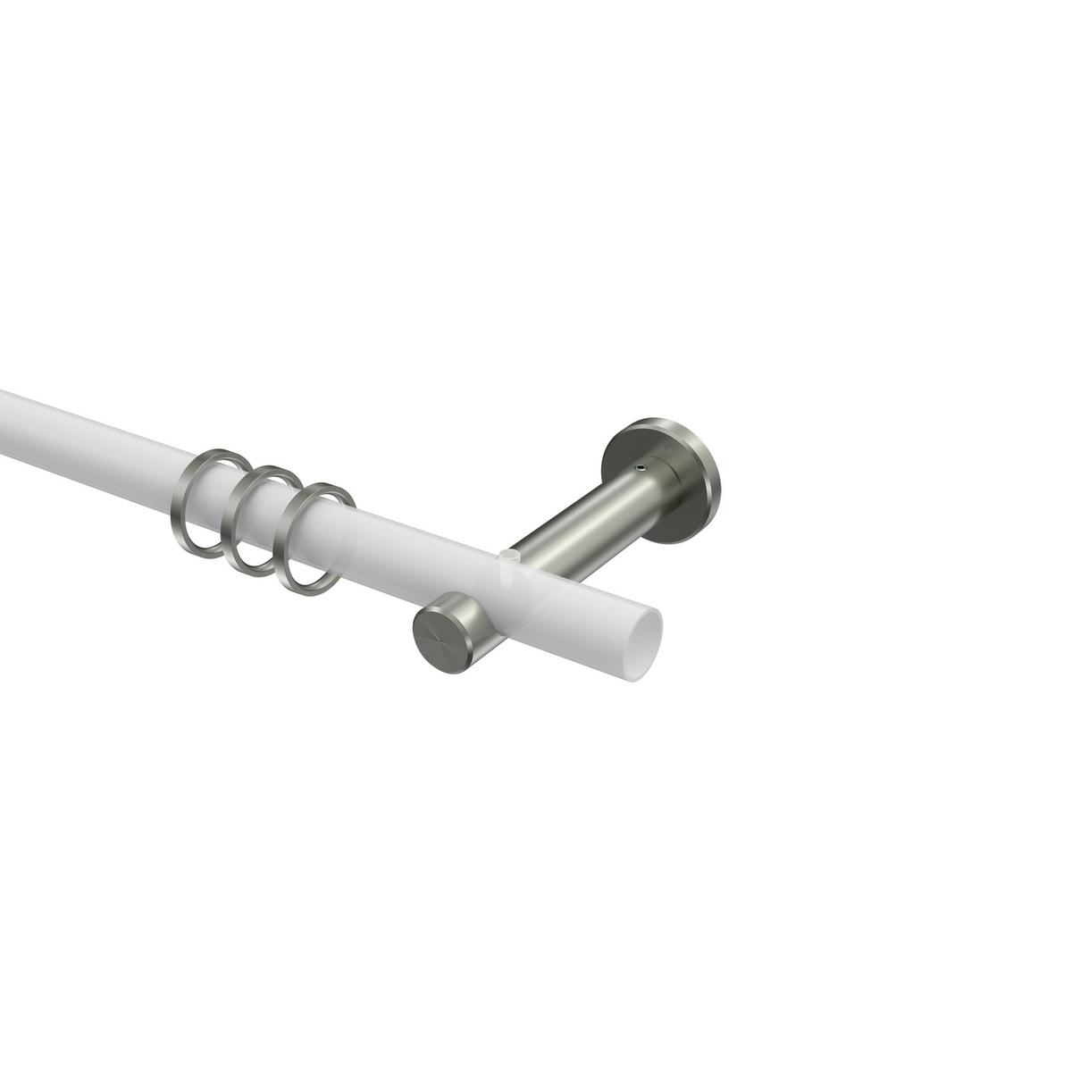 TRÄGER FÜR GARDINENSTANGEN 20 mm Ø, 1-läufig, Trend Edelstahl - Edelstahlfarben, Metall (11.1/4/4cm) - INTERDECO