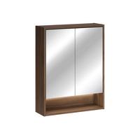 SPIEGELSCHRANK Edmé Dunkles Holz - Dunkelbraun, Holzwerkstoff (60/76.8/18.8cm) - Petits-meubles