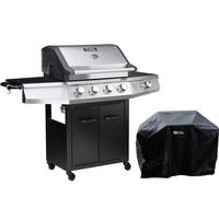 GASGRILL bingo 5 Schwarz - Grau, Metall (57/115/143cm) - Habitat Garten