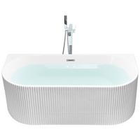 BADEWANNE 73x167x59 cm weiß Gocta - Weiß, Kunststoff (73/59/167cm) - Beliani