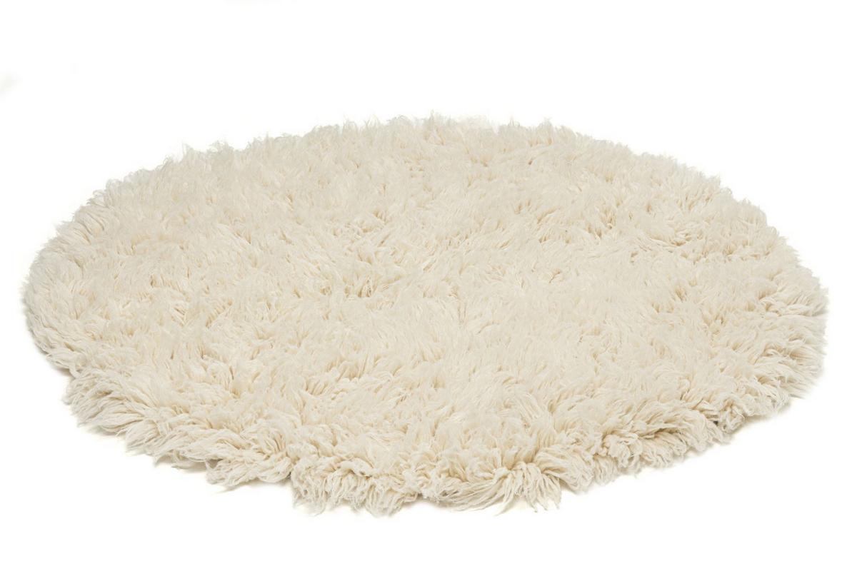 TEPPICH Luxus Flokati 2500 210x210 cm - Champagner, Textil (210/210cm) - Rug and Roll