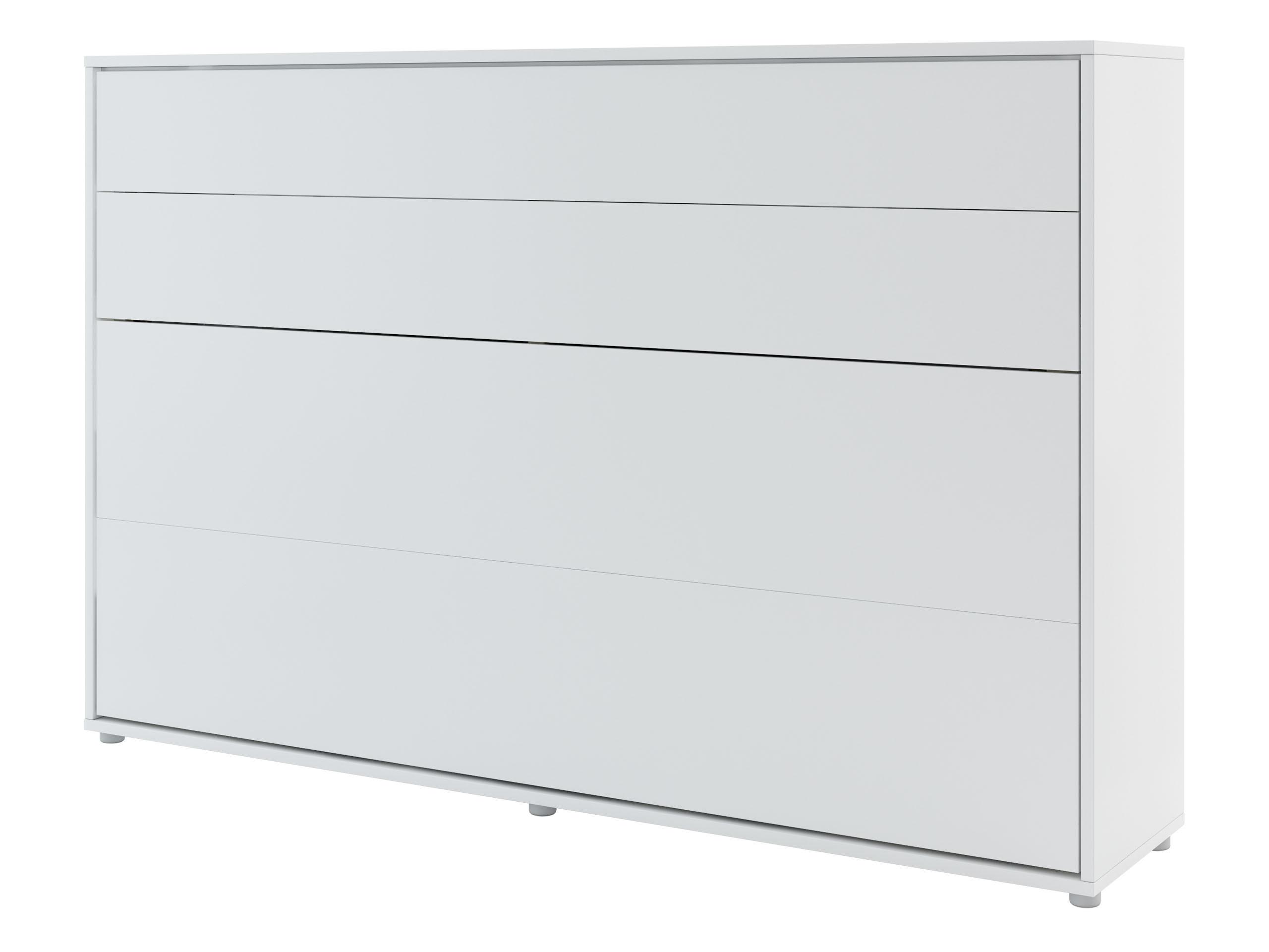 SCHRANKBETT Bed-Concept BC-05 120x200 mit LED-Lampe - Weiß/Grau, Holz/Holzwerkstoff (120/200cm) - MIRJAN24