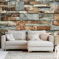 SELBSTKLEBENDE FOTOTAPETE 98/70 cm - Braun/Grau, Kunststoff/Textil (98/1cm) - KUNSTLOFT