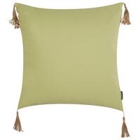 DEKOKISSEN Grün 45/45 cm Chmistar - Braun/Grün, Textil (45/45/12cm) - Beliani