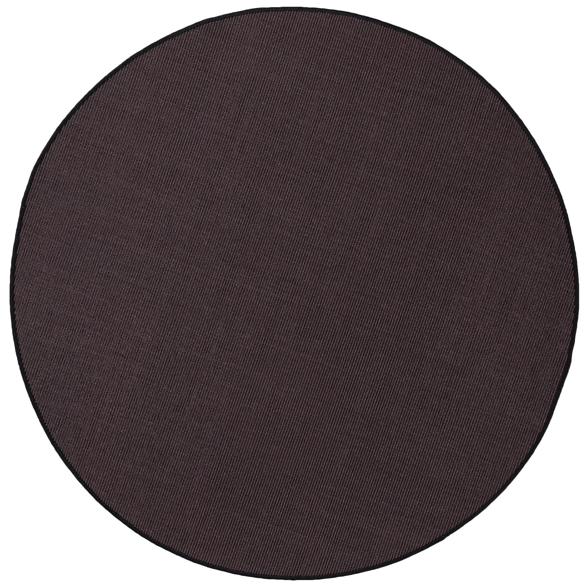 SISAL NATUR TEPPICH RUND - Schwarz, Textil (133/133cm) - Snapstyle